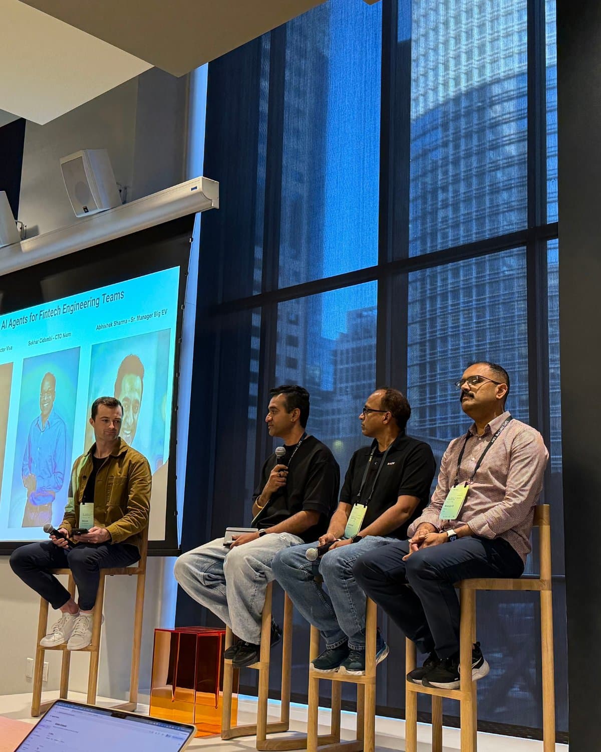 Panel discussion on AI agents for Fintech engineering, hosted by Swytchcode at the AWS Builder Loft